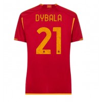 AS Roma Paulo Dybala #21 Replika Hemmatröja Dam 2023-24 Kortärmad